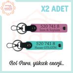 MiaWiki Bolluk Kaynağı 520 741 8 Denge Anahtarlık, Standart, MH-KAN5133x2, Pembe-Turkuaz, üniseks-yetişkin