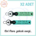 MiaWiki Bolluk Kaynağı 520 741 8 Denge Anahtarlık, Standart, MH-KAN5189x2, Yeşil-Turkuaz, üniseks-yetişkin