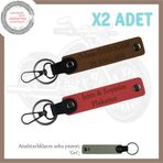 MiaWiki Çifti Fonksiyonel ve Şık Hediye Anahtarlık, Standart, MH-KAN-MT-11920x2, Nar Çiçeği-Açık Kahve-gri, üniseks-yetişkin
