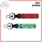 MiaWiki Çocuk ve Ayyıldız Desenli Anahtarlık Seti, Tek Ebat, MH-KAN-34770x2, nar çiçeği-açık yeşil, üniseks-yetişkin