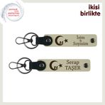 MiaWiki Çocuk Ve Ayyıldız Kişisel Anahtarlık, Standart, MH-KAN-34856x2, sütlü kahve-sütlü kahve, üniseks-yetişkin