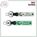 MiaWiki Çocuk Ve Ayyıldız Temalı Hediye Anahtarlık, Standart, MH-KAN-34608x2, beyaz-açık yeşil, üniseks-yetişkin