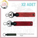 MiaWiki Deri Anahtarlık Motorcu İsim Plaka Kan Grubu, Standart, MH-KAN-MT-8965x2, Nar Çiçeği-Kırmızı-yeşil, üniseks-yetişkin