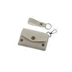MiaWiki Deri Bozuk Para Cüzdanı ve Anahtarlık Seti Taş Renk, Small, MH-CA5515, üniseks-yetişkin