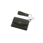 MiaWiki Deri Bozuk Para Cüzdanı ve Anahtarlık Seti Yeşil, Small, MH-CA5515, üniseks-yetişkin