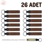 MiaWiki Doğum Yapan Anneye Hediye Anahtarlık Seti, 26'lı Set, MH-KAN8527X26, Kahverengi & Sütlü Kahve, üniseks-yetişkin