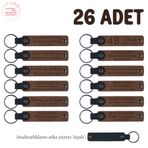 MiaWiki Doğum Yapan Anneye Hediye Anahtarlık Seti, 26'lı Set, MH-KAN8542X26, Kahverengi & Siyah, üniseks-yetişkin