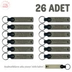 MiaWiki Doğum Yapan Anneye Hediye Anahtarlık Seti, Standart, MH-KAN8513X26, Kül Gri & Sütlü Kahve, üniseks-yetişkin