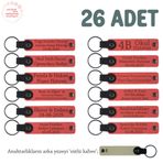 MiaWiki Doğum Yapan Anneye Hediye Anahtarlık Seti, Standart, MH-KAN8514X26, Narçiçeği & Sütlü Kahve, üniseks-yetişkin