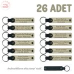 MiaWiki Doğum Yapan Anneye Hediye Anahtarlık Seti, Standart, MH-KAN8515X26, Sütlü Kahve & Siyah, üniseks-yetişkin