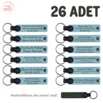 MiaWiki Doğum Yapan Anneye Hediye Anahtarlık Seti, Standart, MH-KAN8531X26, Gök Mavi & Yeşil, üniseks-yetişkin
