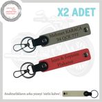 MiaWiki Ehliyet Sahiplerine Özel Hediye Seti Anahtarlık, Standart, MH-KAN-MT-11959x2, Nar Çiçeği-Kül Gri-sütlü kahve, üniseks-yetişkin