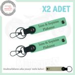 MiaWiki Ehliyet Sahiplerine Özel Hediye Seti Anahtarlık, Standart, MH-KAN-MT-12343x2, Yeşil-sütlü kahve, üniseks-yetişkin