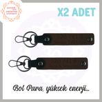 MiaWiki Enerji Dolu Özel Hediye Anahtarlık Set, Standart, MH-KAN5047x2, Koyu Kahve, üniseks-yetişkin