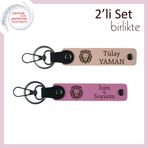 MiaWiki Erkek Kardeşe Aslan Motifli Anahtarlık Seti, Standart, MH-KAN-38533x2, yavru ağzı-pembe, üniseks-yetişkin