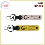 MiaWiki Evlilik Yıldönümü Anahtarlık Seti Pudra-Sarı, Standart, MH-KAN-34819x2, pudra-sarı, üniseks-yetişkin