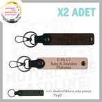 MiaWiki Hediye 2'li Anahtarlık Bataryalı Arabalara Özel, Standart, MH-KAN-MT-11230x2, Yavruağzı-Koyu Kahve-yeşil, üniseks-yetişkin