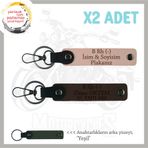 MiaWiki Hediye 2'li Anahtarlık Bataryalı Arabalara Özel, Standart, MH-KAN-MT-9230x2, Yavruağzı-Koyu Kahve-yeşil, üniseks-yetişkin