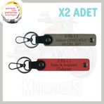 MiaWiki Hız Aşıkları İçin Özel İsim Plaka Anahtarlık, Standart, MH-KAN-MT-4519x2, Nar Çiçeği-Kül Gri, üniseks-yetişkin