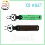 MiaWiki Hız Severlere İsim Plaka A Rh (-) Kan Grubu Yazılı Özel Üretim 2'li Anahtarlık, Standart, MH-KAN-MT-4843x2, Koyu Kahve-Fıstık Yeşil, üniseks-yetişkin
