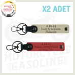 MiaWiki Hız Severlere Özel Deri Anahtarlık, Standart, MH-KAN-MT-4925x2, Nar Çiçeği-Sütlü Kahve, üniseks-yetişkin