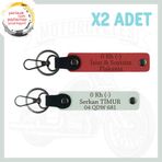 MiaWiki Hız Severlere Özel İsim Plaka Kan Grubu Anahtarlık, Standart, MH-KAN-MT-4513x2, Nar Çiçeği-Beyaz, üniseks-yetişkin