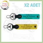 MiaWiki Hız Severlere Özel İsim Plaka Kan Grubu Anahtarlık, Standart, MH-KAN-MT-5055x2, Koyu Turkuaz-Sarı, üniseks-yetişkin