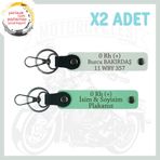 MiaWiki Hız Tutkunlarına Özel İsim Plaka Anahtarlık, Standart, MH-KAN-MT-4779x2, Yeşil-Beyaz, üniseks-yetişkin