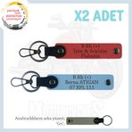 MiaWiki İsim Plaka ve B+ Kan Grubu Kişiye Özel Anahtarlık Set, Standart, MH-KAN-MT-7941x2, Nar Çiçeği-Gök Mavi-gri, üniseks-yetişkin