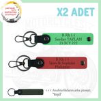MiaWiki İsim Plaka ve Kan Grubu Yazılı Anahtarlık, Standart, MH-KAN-MT-8939x2, Nar Çiçeği-Fıstık Yeşil-yeşil, üniseks-yetişkin