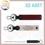 MiaWiki İsim Plaka ve Kan Grubu Yazılı Motorsiklet Anahtarlığı, Standart, MH-KAN-MT-8052x2, Pudra-Bordo-siyah, üniseks-yetişkin