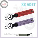 MiaWiki İsim ve Plaka Yazılabilir Motorcu Anahtarlığı, Standart, MH-KAN-MT-11967x2, Nar Çiçeği-Mor Menekşe-gri, üniseks-yetişkin