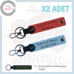 MiaWiki İsim ve Plaka Yazılı Motorcu Anahtarlık, Standart, MH-KAN-MT-11945x2, Nar Çiçeği-Gök Mavi-yeşil, üniseks-yetişkin