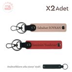 MiaWiki İsim Yazılı 2'li Anahtarlık Hediye Takımı, Standart, MH-KAN-1811x2, Nar Çiçeği-Yavru Ağzı-Siyah, üniseks-yetişkin