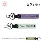 MiaWiki İsimli 2'li Anahtarlık Takımı, Standart, MH-KAN-1643x2, Mor Menekşe-Beyaz-Sütlü Kahve, üniseks-yetişkin