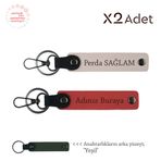 MiaWiki İsimli 2'li Anahtarlık Takımı Teyzeye Hediye, Standart, MH-KAN-1781x2, Nar Çiçeği-Pudra-Yeşil, üniseks-yetişkin