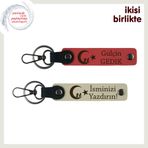 MiaWiki İsimli Anahtarlık Seti Vatan Temalı, Standart, MH-KAN-34784x2, nar çiçeği-sütlü kahve, üniseks-yetişkin