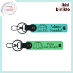 MiaWiki İsimli Deri Anahtarlık Seti Karavan Temalı, Standart, MH-KAN-35288x2, turkuaz-fıstık yeşil, üniseks-yetişkin