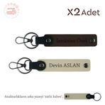 MiaWiki İsimli & Soyisimli 2'li Anahtarlık Hediye Seti, Standart, MH-KAN-1417x2, Koyu Kahve-Sütlü Kahve-Sütlü Kahve, üniseks-yetişkin