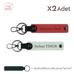 MiaWiki İsimli & Soyisimli 2'li Anahtarlık Seti, Standart, MH-KAN-1726x2, Nar Çiçeği-Beyaz-Lacivert, üniseks-yetişkin