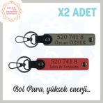 MiaWiki İsme Özel Manevi Güç 520 741 8 Anahtarlık, Standart, MH-KAN5120x2, Nar Çiçeği-Kül Gri, üniseks-yetişkin