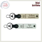MiaWiki Karadeniz Fırtınası 61 Deri Anahtarlık Seti, Standart, MH-KAN-61-372x2, sütlü kahve-beyaz, üniseks-yetişkin
