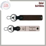 MiaWiki Karadeniz Fırtınası 61 Yazılı Deri Anahtarlık, Standart, MH-KAN-61-221x2, koyu kahve-pudra, üniseks-yetişkin