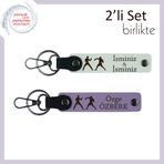 MiaWiki Kişisel Anahtarlık Takımı Beyaz-Mor Menekşe, Standart, MH-KAN-39982x2, beyaz-mor menekşe, üniseks-yetişkin