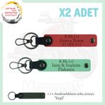 MiaWiki Kişisel Deri Anahtarlık Nar Çiçeği Yeşil, Standart, MH-KAN-MT-8018x2, Nar Çiçeği-Yeşil-yeşil, üniseks-yetişkin