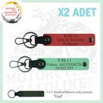 MiaWiki Kişisel Deri Anahtarlık Nar Çiçeği Yeşil, Standart, MH-KAN-MT-9018x2, Nar Çiçeği-Yeşil-yeşil, üniseks-yetişkin