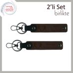 MiaWiki Kişisel İsim Yazılı Anahtarlık Hediye Seti, Standart, MH-KAN-40151x2, koyu kahve-koyu kahve, üniseks-yetişkin