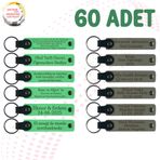 MiaWiki Kişisel Yazılı Deri Anahtarlık Mor Lacivert, Standart, MH-KAN9054X60, Fıstık Yeşili & Kül Gri, üniseks-yetişkin