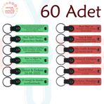 MiaWiki Kişisel Yazılı Deri Anahtarlık Mor & Lacivert, Standart, MH-KAN9057X60, Fıstık Yeşili & Nar Çiçeği, üniseks-yetişkin