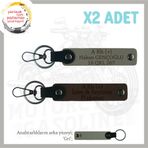 MiaWiki Kişiselleşmiş Motosiklet Anahtarlık İkili Set, Standart, MH-KAN-MT-5711x2, Kül Gri-Koyu Kahve-gri, üniseks-yetişkin